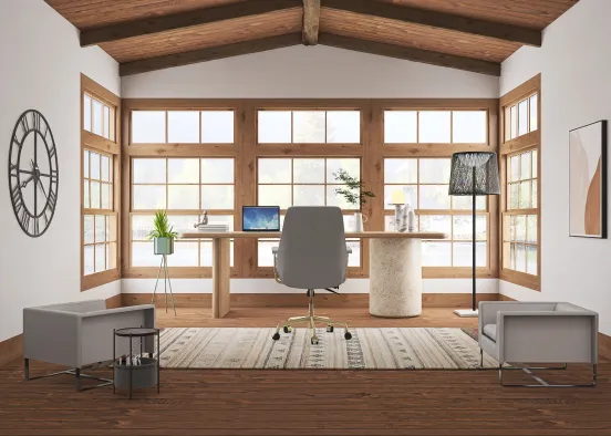 the office i wish i had;) Design Rendering