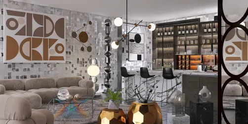 Kitchen and living!
