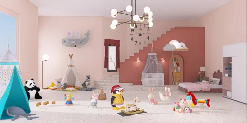 kids bed room/
play room