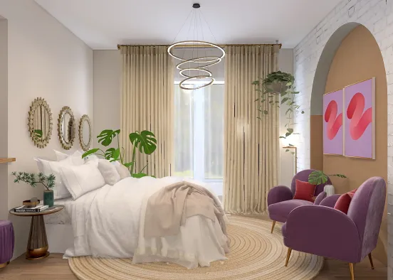 purple bedroom purple 💜 Design Rendering