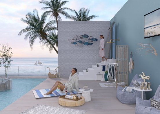Escape by the resort on the sea side Design Rendering