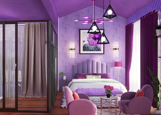 purple room💟 Design Rendering