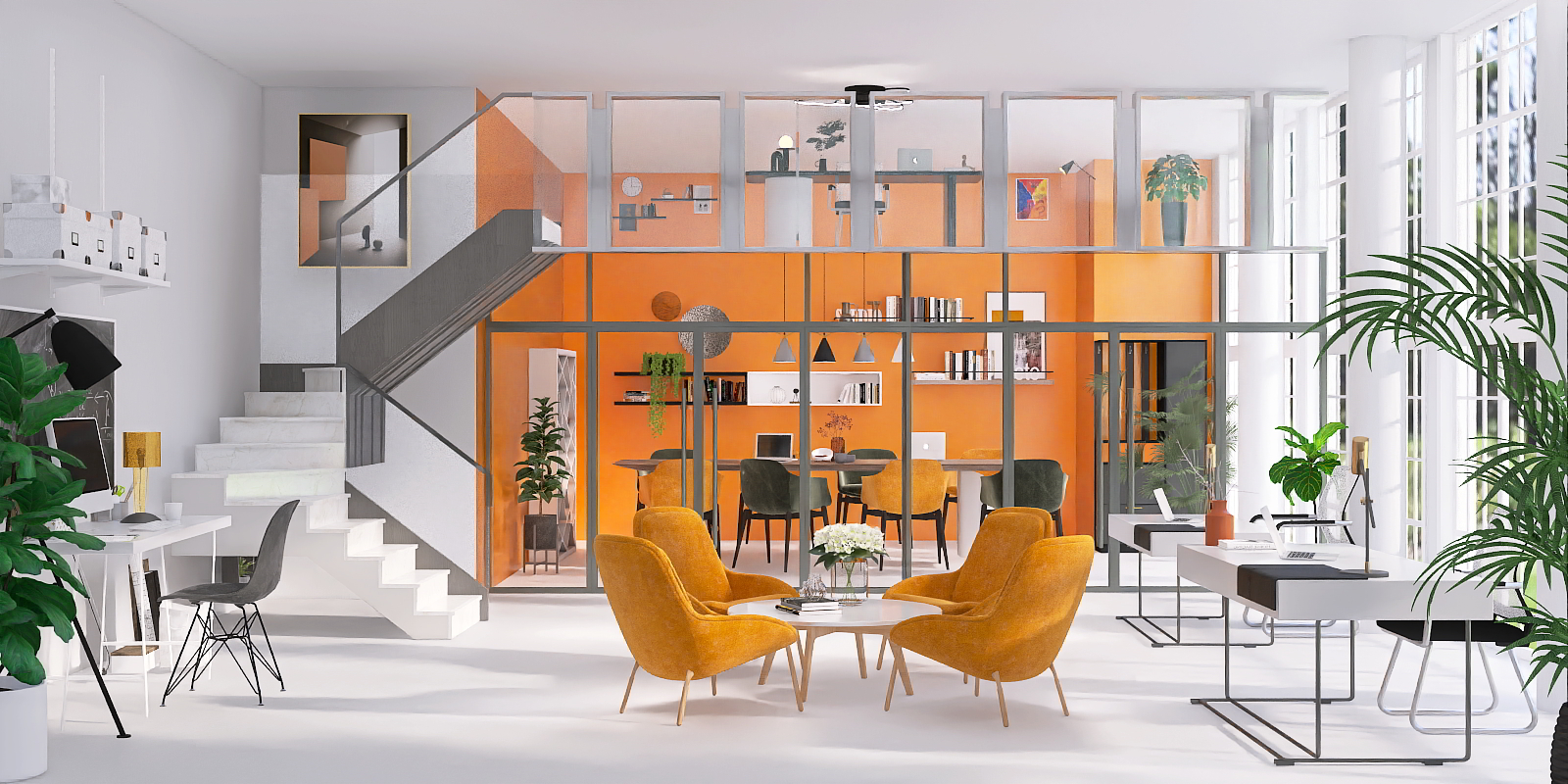 Bright and Airy Office