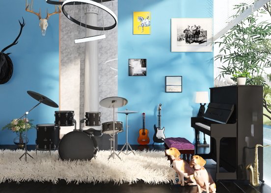 Music room Design Rendering