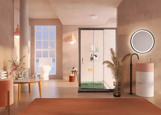 # Flamingo bathroom  Визуализация дизайна