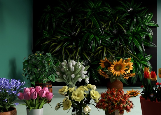 Sharing my uploads (bouquets and plants) Design Rendering