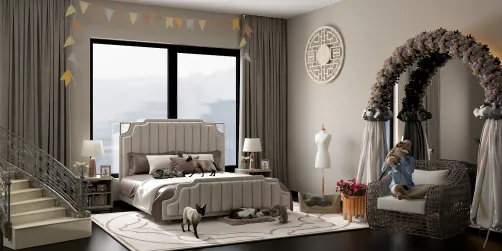 cream bedroom