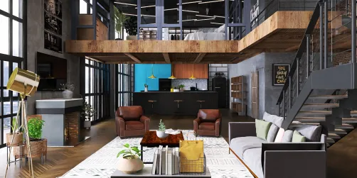 Old warehouse turned studio apartment 