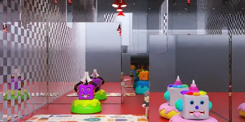 Crazy Room Of Mirrors