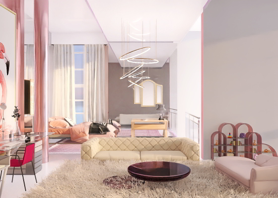 Pink relaxation. Design Rendering