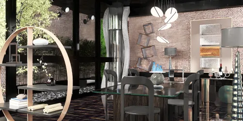 Comedor estilo industrial chic