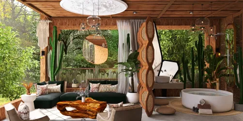 Wet-dry spa retreat