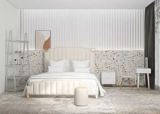 # White and pink!🤍💓 Renderização de Design