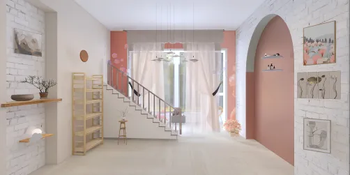 Bright, pinky house entrance 🌸 