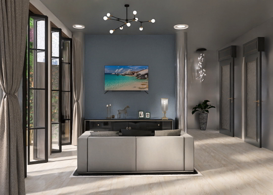 living room  Design Rendering
