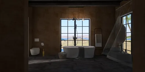 bathroom in the middle of the world