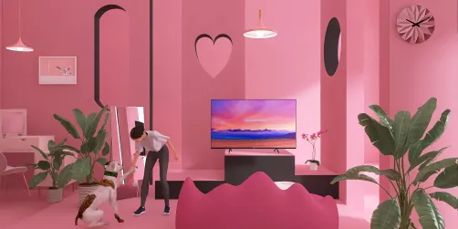 Valentine living room🩷