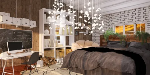 Bedroom W/ Office☕️🪵✨