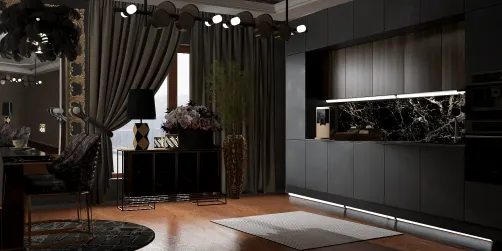 Gothic modern kitchen