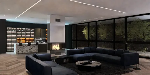 Luxury living room 🖤
