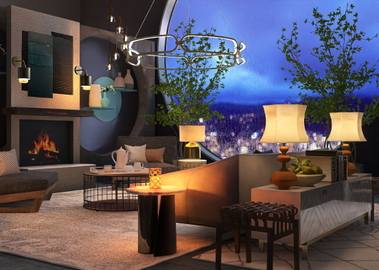 Wonderful Evening by the Fire
 Design Rendering
