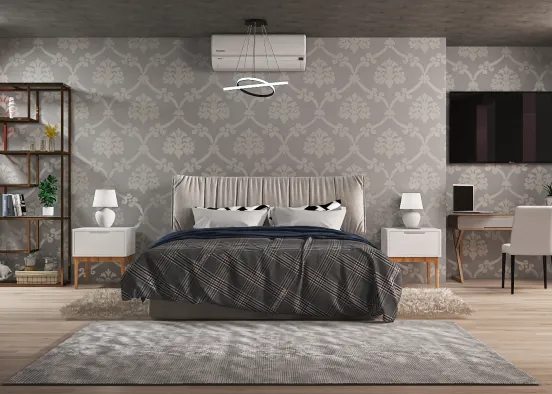 Dream Dark bedroom  Design Rendering
