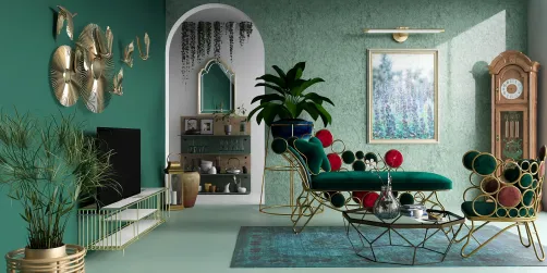 my greeny living room