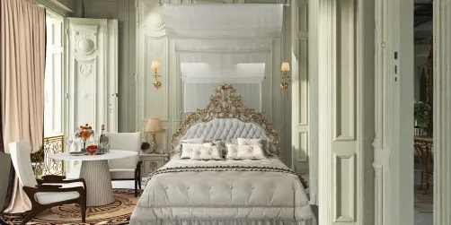 Dormitorio con balcón 