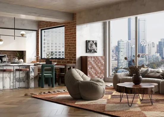 # Open plan Renderização de Design