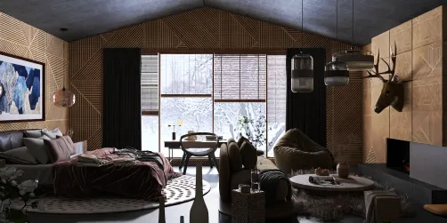 Winter holidays at the cabin  