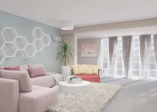 A sweet living space Design Rendering