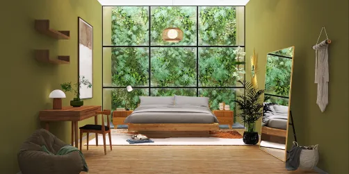 Asian style bedroom idea 