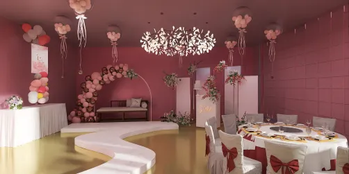 Bride's side wedding hall🤩