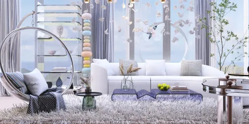 Glass decor for a quiet living room 🩵👌🏻