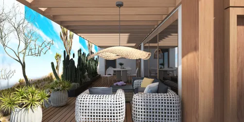 Casa en terreno empinado 