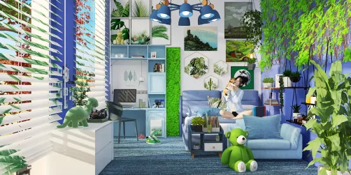 Blue and Green