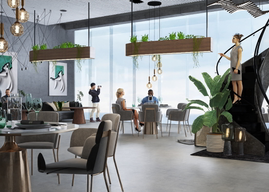 Sustainable Dining  Design Rendering