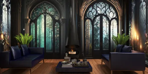 Modern gothic living