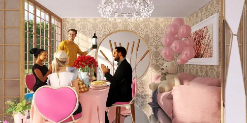 Un romantico pranzo tra amici 