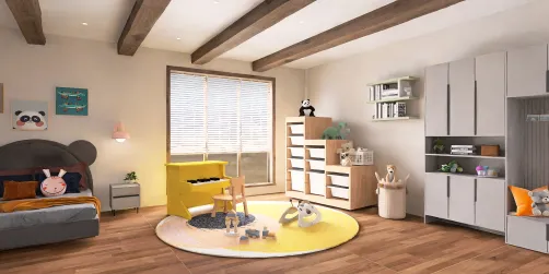 Habitación infantil mixta.
