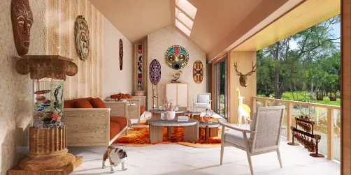African Outdoor Patio