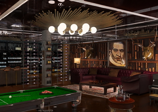 Cigar Lounge ❤️❤️🚬🥃 Design Rendering