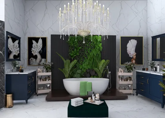 # Small Bath Renderização de Design
