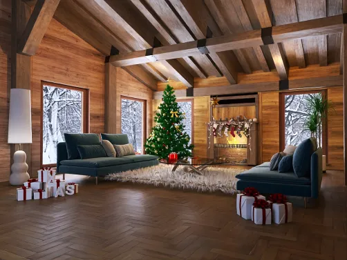Christmas/New Year Theme Living Room