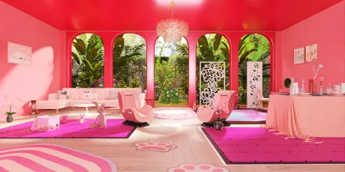 just a pink room