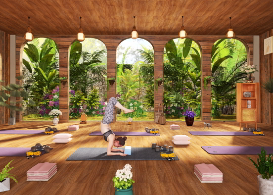 Yoga Nature Room🪴🧘🏻‍♀️ Design Rendering