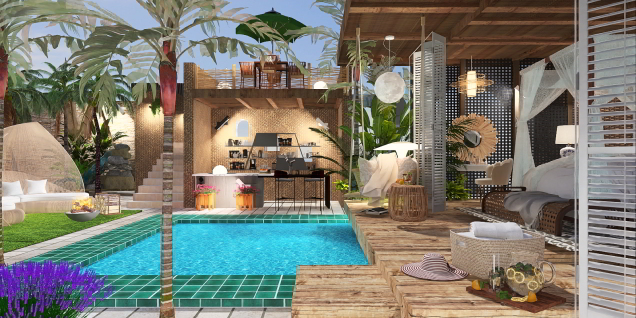 Tropical Vacation Resort 🌿
