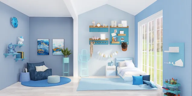 Blue Bedroom 