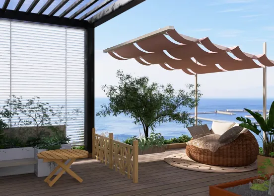 # cozy rooftop  Renderização de Design