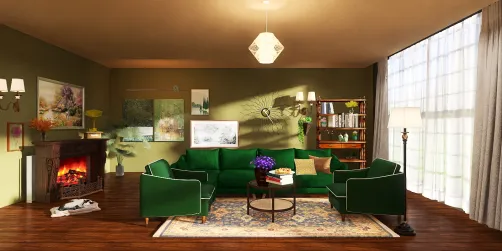 Уютная гостинная.Cozy living room.